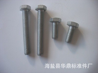 【【批發(fā)銷(xiāo)售】不銹鋼外六角螺栓 達(dá)克羅外六角螺栓】?jī)r(jià)格,廠家,圖片,螺栓/螺柱,海鹽縣華鼎標(biāo)準(zhǔn)件廠-